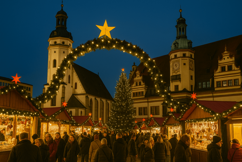 Der Weihnachtsmarkt in Leipzig